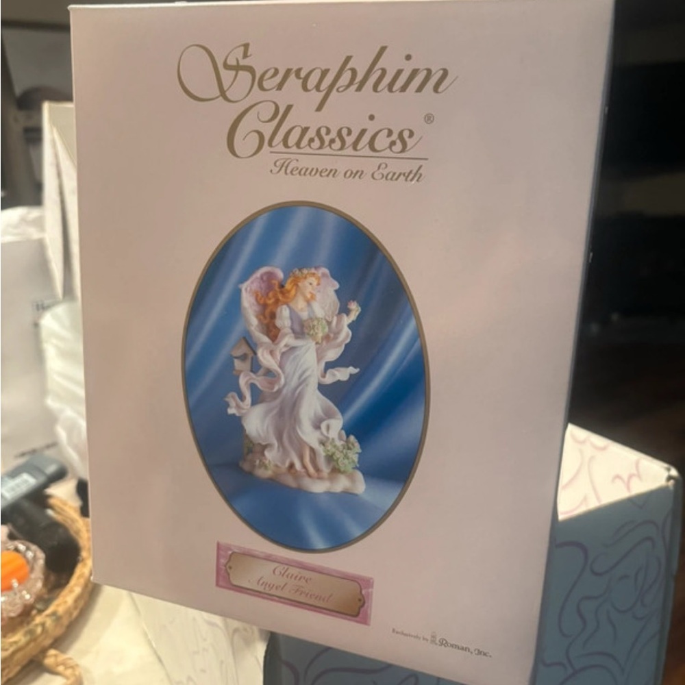 Seraphim classics “Claire” angel. In original box with welcome pack